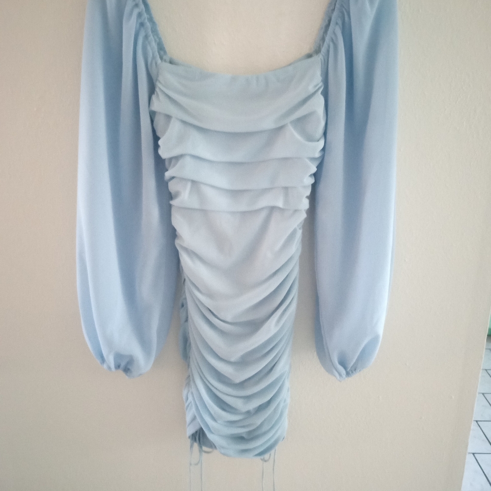 HELLO MOLLY Tangy Bellini Dress In Powder Blue | S - Picture 5 of 9